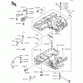 Схема вузла: Картер двигуна для Kawasaki ZR1100 Zephyr 1100