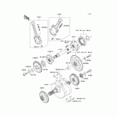 Схема вузла: Колінчастий вал для Kawasaki VN1600 Vulcan 1600 Nomad