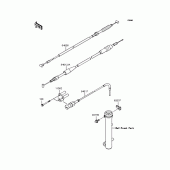 Схема вузла: Троси для Kawasaki KLX110 KLX110