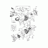 Схема вузла: Повітряний фільтр Kawasaki VN1700 Vulcan 1700 Voyager Custom ABS