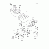 Схема вузла: Сидіння для Kawasaki ZG1200 Voyager XII