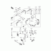 Схема вузла: Ignition switch/locks/reflectors для Kawasaki VN800 Vulcan 800