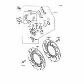 Схема вузла: Front brake(zg1000-a7/a8) для Kawasaki ZG1000 Concours