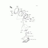Схема вузла: Headlight(s) для Kawasaki VN1700 Vulcan 1700 Nomad