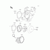 Схема узла: Воздушный фильтр для Kawasaki KX250/ KX252 KX250