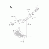 Схема узла: Подножки для Kawasaki KLX110 KLX110