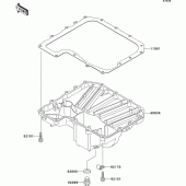 Схема вузла: Oil pan для Kawasaki ZR750 Z750