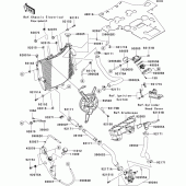 Схема узла: Радиатор (1/2) для Kawasaki ZX1000 Ninja ZX-10R