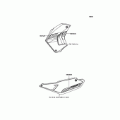 Схема вузла: Decals(Green) для Kawasaki KL650 KLR650