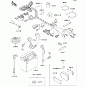 Схема вузла: Електроустаткування для Kawasaki ZX750 ZXR750R