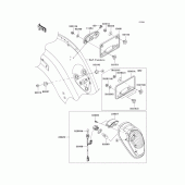 Схема вузла: Taillight(s) для Kawasaki VN2000 Vulcan 2000