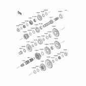 Схема вузла: Трансмісія для Kawasaki ZX600 Ninja ZX-6R