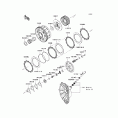 Схема вузла: Зчеплення для Kawasaki ZX600 Ninja ZX-6R