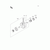Схема узла: Коленчатый вал для Kawasaki BR125 Bajaj Wind