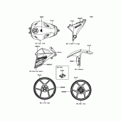 Схема вузла: Decals(Green) для Kawasaki ZR800 Z800 ABS