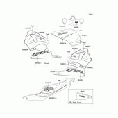 Схема вузла: Decals(red/black)(ca,us)(zx600-j3) для Kawasaki ZX600 Ninja ZX-6R