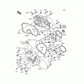 Схема вузла: Кришка двигуна для Kawasaki VN400 Vulcan II