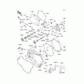 Схема вузла: Engine cover(s)(1/2) для Kawasaki KX125