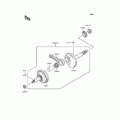 Схема вузла: Колінчастий вал (KLX110-A1) для Kawasaki KLX110 KLX110