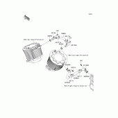 Схема вузла: Cooling для Kawasaki VN2000 Vulcan 2000 Classic LT
