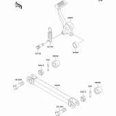 Схема узла: Лапка тормоза для Kawasaki ZR1100 Zephyr 1100RS