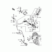 Схема вузла: Clutch Master Cylinder для Kawasaki ZX1400 Ninja ZX-14R ABS