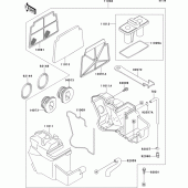 Схема узла: Воздушный фильтр для Kawasaki EX250 ZZR250