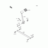 Схема вузла: Лапка гальма для Kawasaki BN125 Eliminator