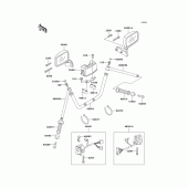 Схема узла: Руль & Пульт управления рулевой для Kawasaki ZG1200 Voyager XII