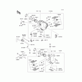 Схема вузла: Повітряний фільтр Kawasaki EJ650 W650