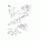 Схема узла: Gear change drum/shift fork(s) для Kawasaki VN1700 VN1700 Voyager ABS