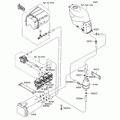 Схема вузла: Адсорбер з активованим вугіллям у зборі для Kawasaki ZX1100 Ninja ZX-11