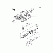 Схема вузла: Gear Change Drum/Shift Fork(s) для Kawasaki EX300 Ninja 300