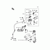 Схема узла: Передний тормозной цилиндр для Kawasaki EN650 Vulcan S