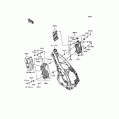 Схема вузла: Радіатор для Kawasaki KX450 KX450F