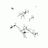 Схема вузла: Перемикач передач для Kawasaki VN900 Vulcan 900 Classic