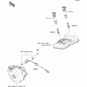 Схема узла: Ignition system для Kawasaki EX250 Ninja 250R