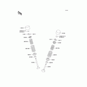 Схема узла: Клапан(ы) для Kawasaki ZX1200 Ninja ZX-12R