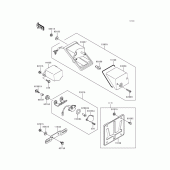 Схема вузла: Taillight(s) для Kawasaki KLE500