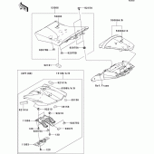 Схема узла: Сиденье для Kawasaki ZR1000 Z1000