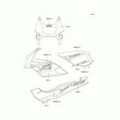 Схема вузла: Decals(blue)(ex500-d2) для Kawasaki EX500 GPZ500S