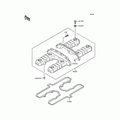 Схема узла: Клапанная крышка для Kawasaki ZR1100 Zephyr 1100RS