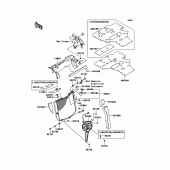 Схема узла: Радиатор для Kawasaki ZX1000 Ninja ZX-10R