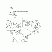 Схема вузла: Задній ліхтар (Стоп-сигнал) для Kawasaki ZR250 Balius-II