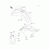 Схема узла: Крыло для Kawasaki KX65