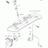 Схема узла: Ignition system для Kawasaki ZR800 Z800 ABS