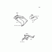 Схема вузла: Decals(Gray) для Kawasaki EX650 ER-6F