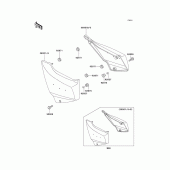 Схема узла: Крышка боковая для Kawasaki ZG1200 Voyager XII