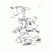 Схема вузла: Кріплення двигуна для Kawasaki ZX1000 Ninja ZX-10R