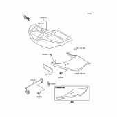 Схема вузла: Сидіння для Kawasaki ZR1100 Zephyr 1100